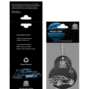 Blue Luxe Car Air Freshener