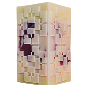 Lavender Amber Pillar Chunk Candle